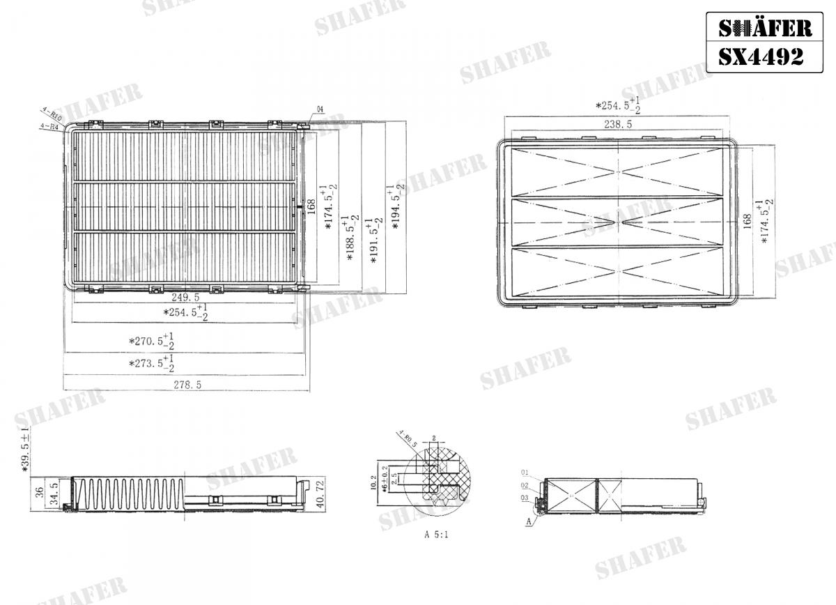 SHAFER - SX4492 - Фільтр повітряний Hyundai Tucson II/KIA Sportage IV, 15-