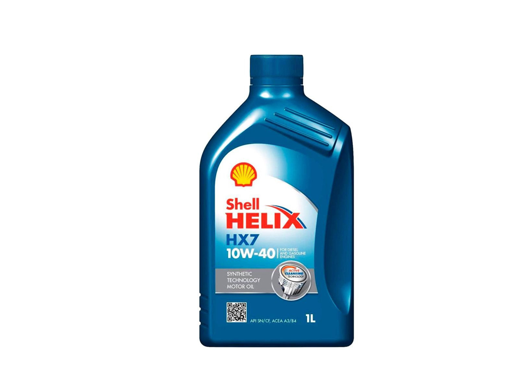 SHELL - 550053736 - Олива двигуна 1L Shell Helix HX7 10W40 (API SN/CF;ACAE A3/B3/B4; MB229.3; VW502 00/505 00; RN0700, RN0710; FIAT 9.55535-G2)