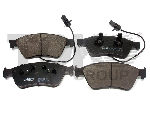 TOKO - T2152077 - Колодки тормозные дисковые {с пластинами перед.} (TOKO)